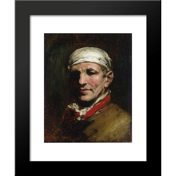 Man with Bandana 20x24 Framed Art Print by William Merritt Chase