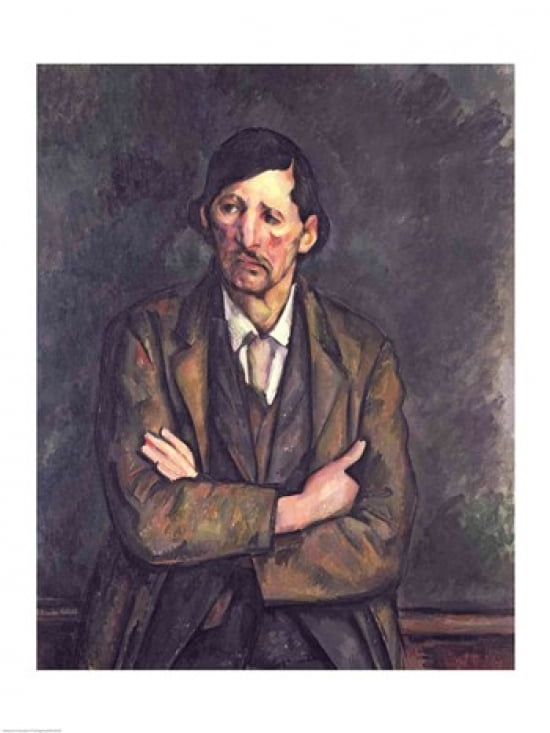 Man with Crossed Arms c1899 Canvas Art - Paul Cezanne (18 x 24)