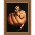 thumbnail image 1 of Man with a Golden Paw [detail: 1] 20x24 Gold Ornate Wood Framed Canvas Art by Lotto, Lorenzo, 1 of 2