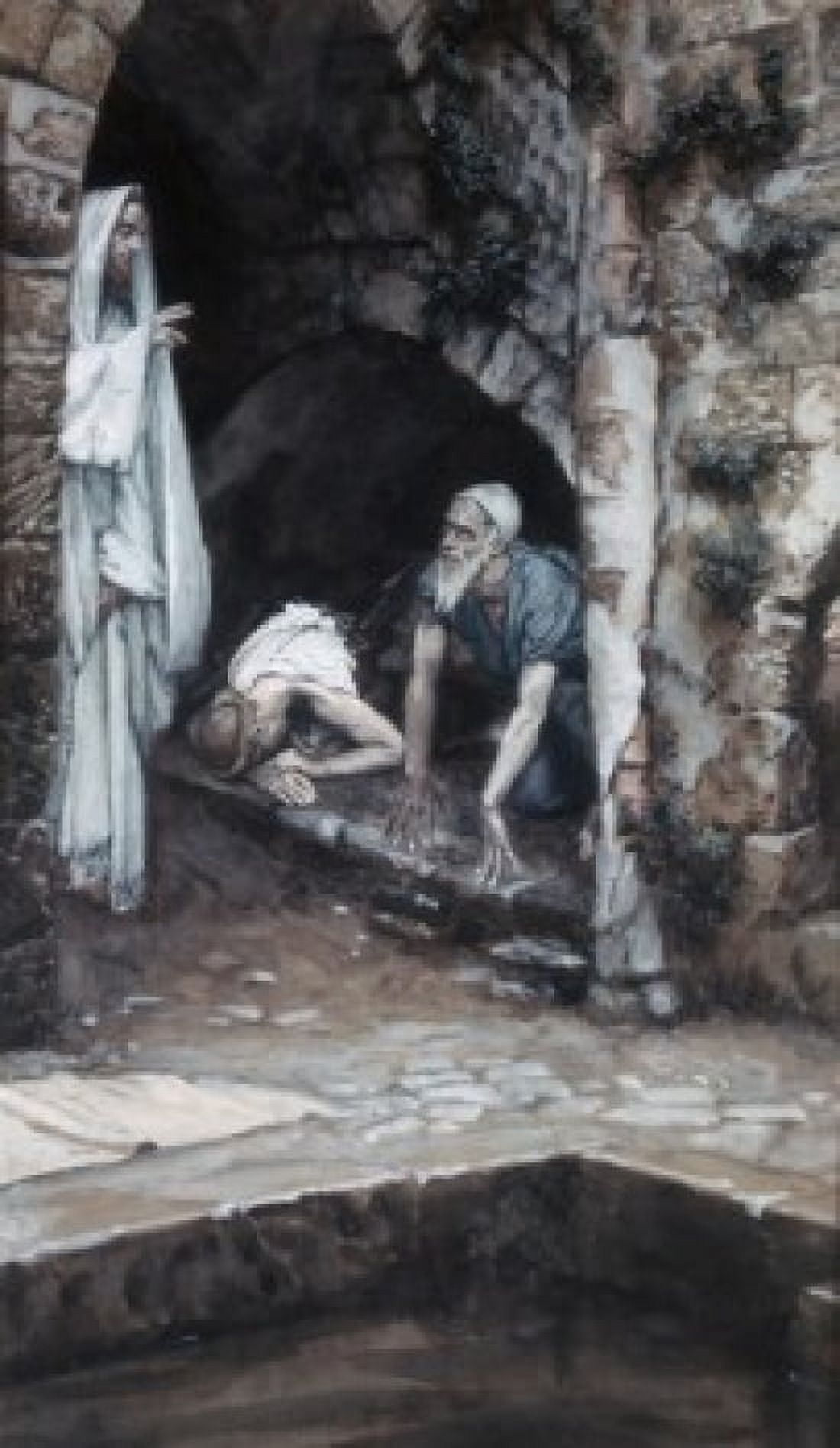 Man with an Infirmity of 38 Years James Tissot (1836-1902 French) Canvas Art - James Tissot (24 x 36)