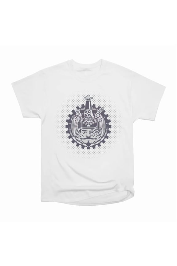 Man with monocle and machine helmet T-Shirt Tee Gift For Him Merch For Her Apparel For Fri