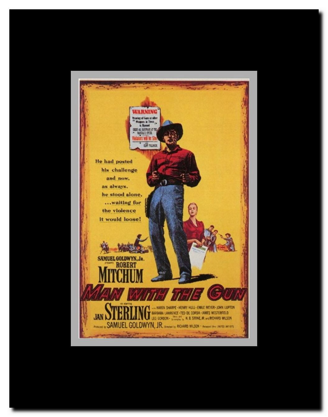 Man with the Gun Framed Movie Poster