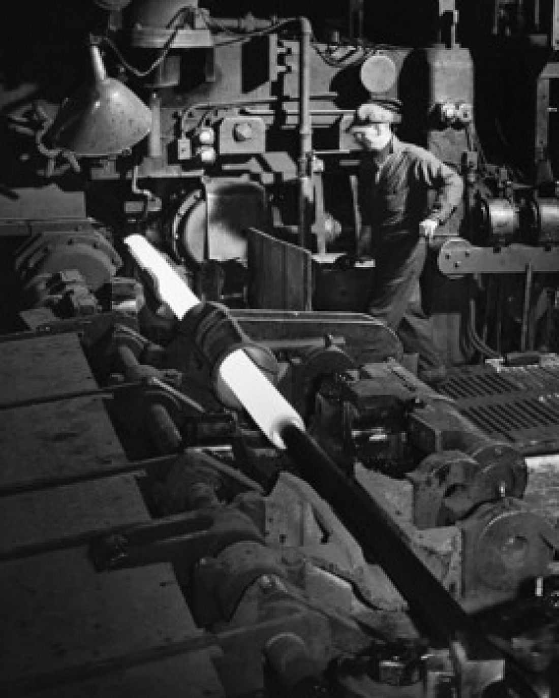 Man working in a steel mill Canvas Art - (18 x 24)