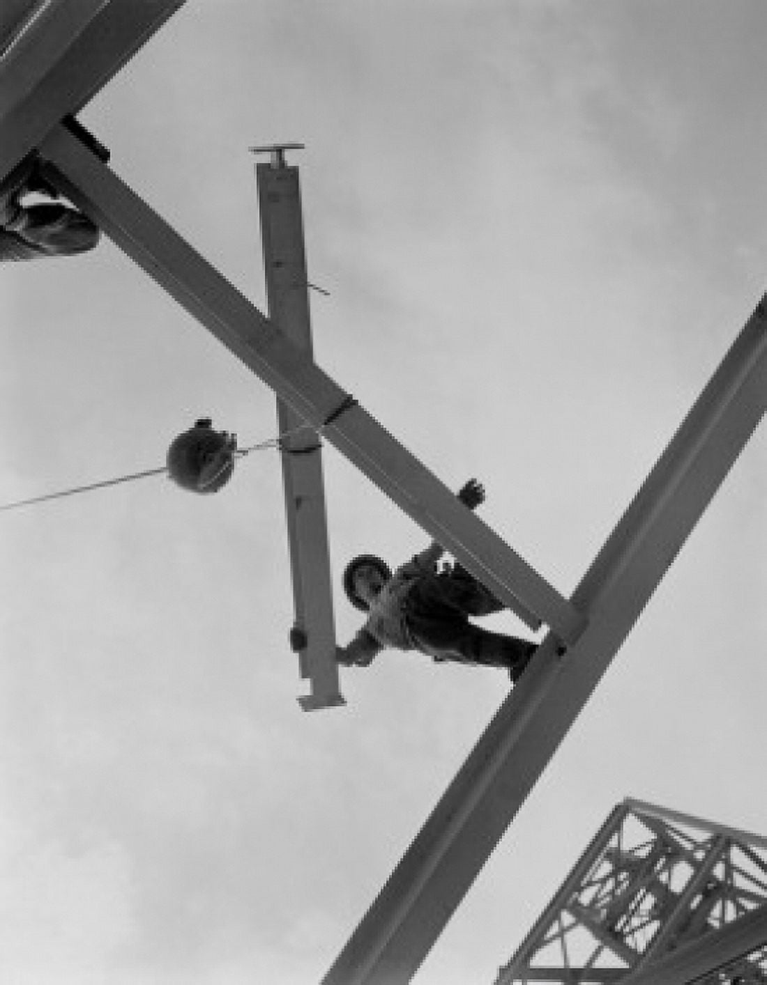 Man working on construction site Canvas Art - (24 x 36)