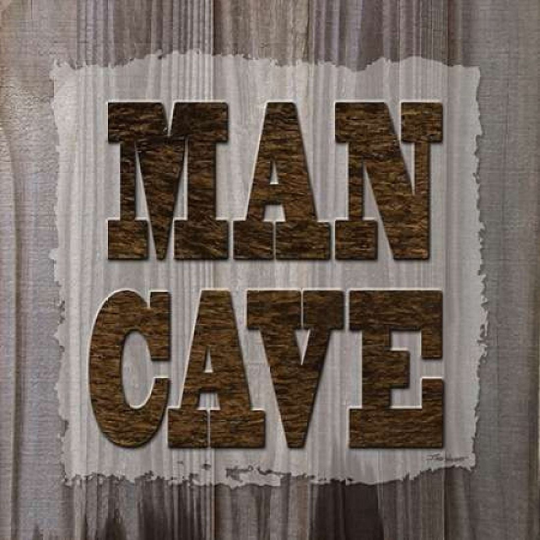 ManCave Wood Sq Canvas Art - Todd Williams (24 x 24)