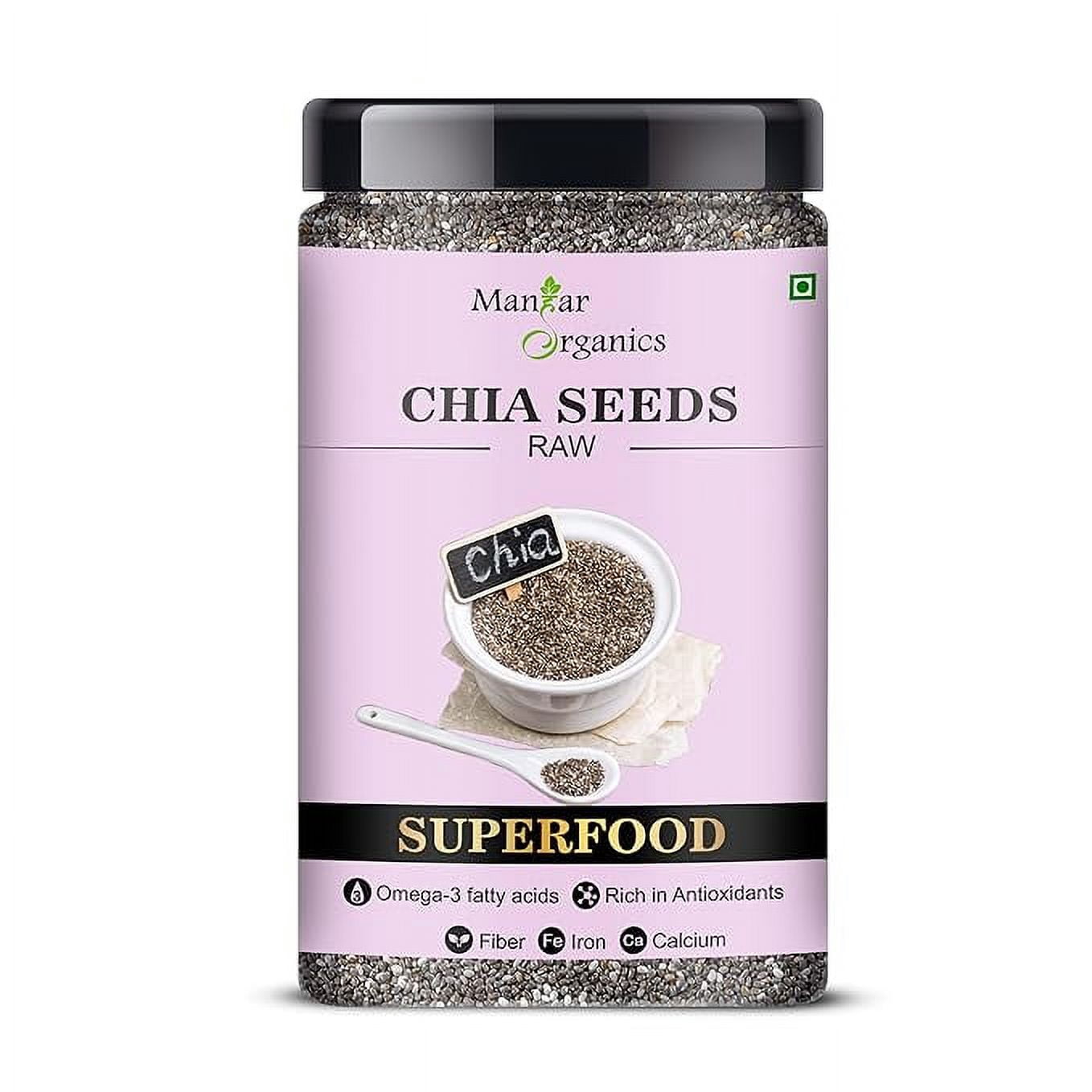 ManHar Organics Premium Raw Chia Seeds 550gm