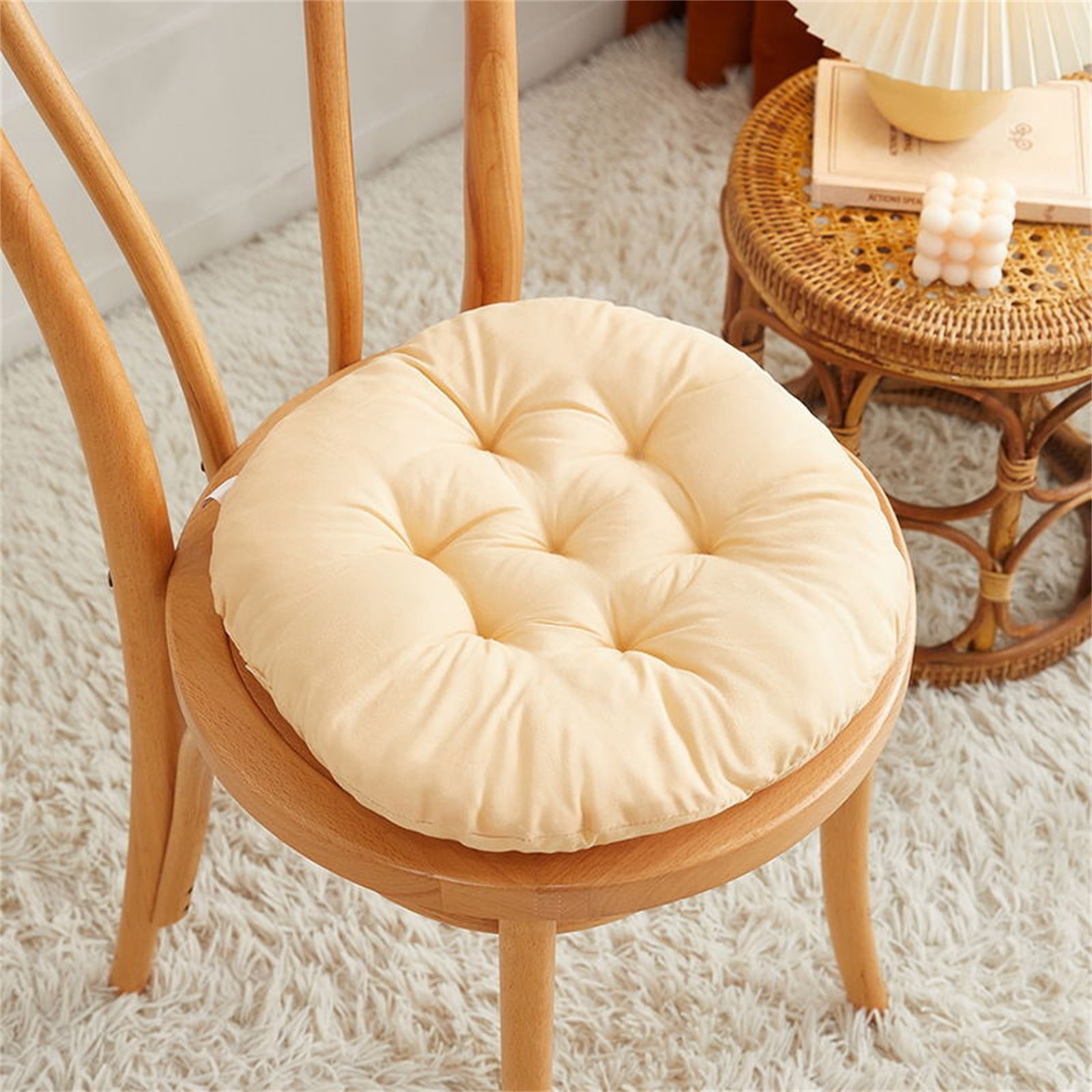 Round bar stool cushions with ties sale