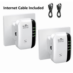 ManYmbyan 2 Pack WiFi Extender Signal Booster Up to 3000sq.ft and 30 Devices, WiFi Range Extender, Wireless Internet Repeater, Long Range Amplifier with Ethernet Port, 1-Key Setup, Access Point
