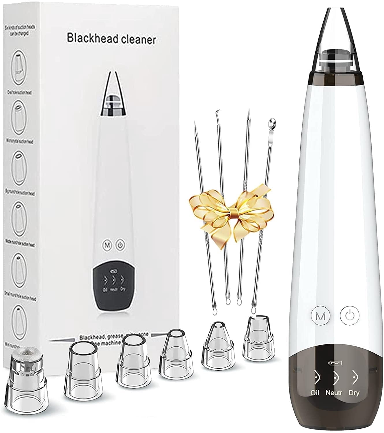 ManYmbyan Blackhead Remover Pore Vacuum Cleaner - Electric USB ...