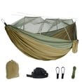 thumbnail image 1 of ManYmbyan Camping Hammock, Portable Double Hammock with Net, 2 Person Hammock Tent with 2 * 10ft Straps, Best for Outdoor Hiking Survival Travel, 1 of 5