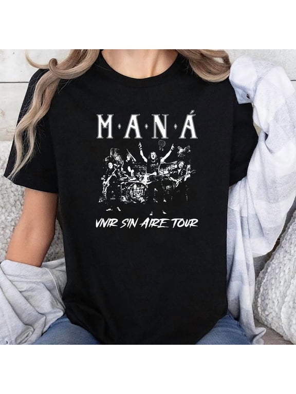 Mana Band- Maná Vivir Sin Aire Tour 2025 T-shirt, Sizes S-5XL - Gategoo