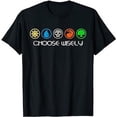 thumbnail image 1 of Mana Symbols Gathering Magic - Choose Wisely Blue Red Green T-Shirt, 1 of 5