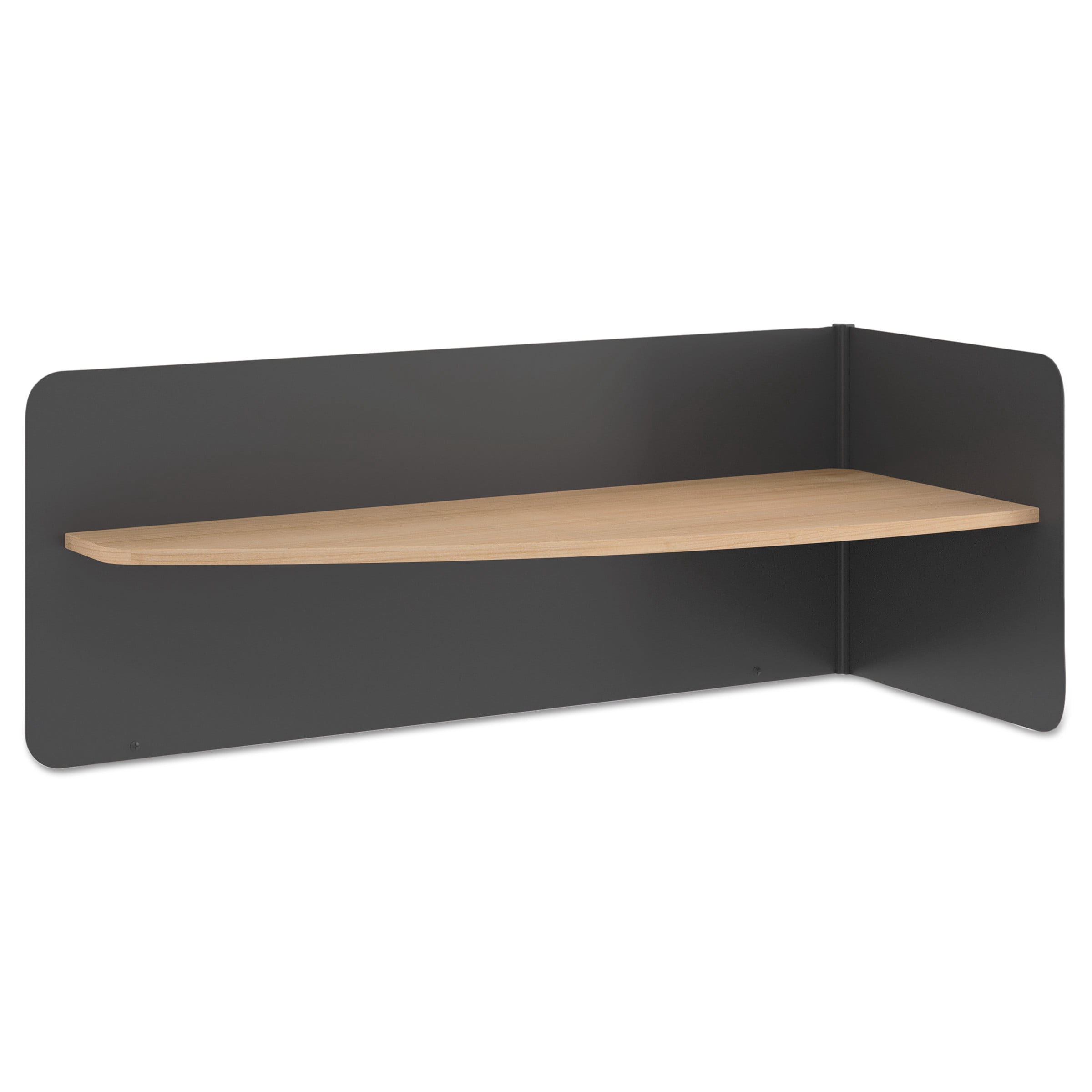 Table Rack Divider HON Manage Series Table Desk Metal Divider with Laminate Shelf, 31 x 13 ...