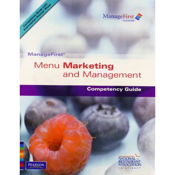 Pre-Owned ManageFirst: Menu Marketing and Management with Pencil/Paper Exam (NRAEF ManageFirst Program) (Paperback) 0132222019 9780132222013