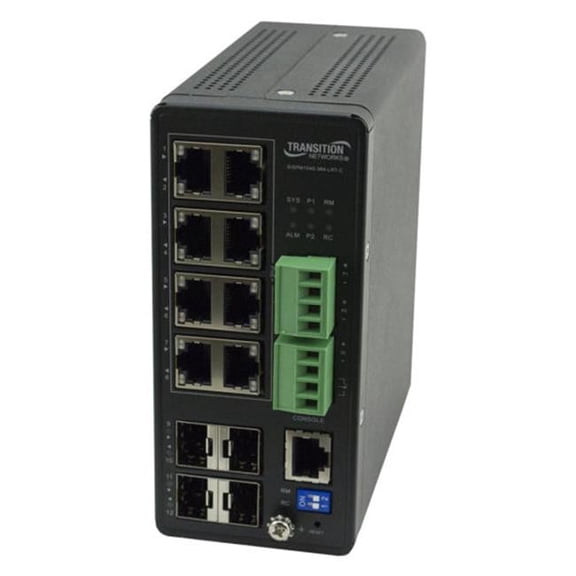 Managed Hardened PoEplus Switch - 10 & 100 & 1000 Base