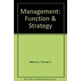 thumbnail image 1 of Pre-Owned Management: Function & Strategy Paperback, 1 of 1