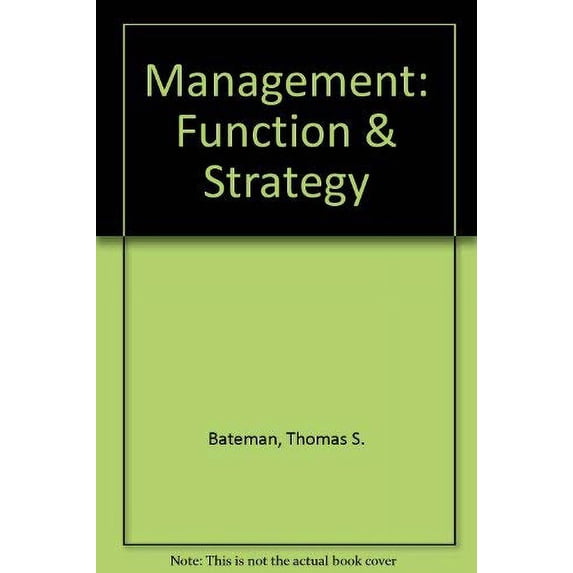 Pre-Owned Management: Function & Strategy Paperback