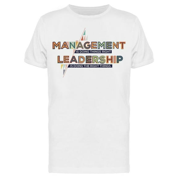 Management Leadership Contrast T-Shirt Men -Image by Shutterstock, Male x-Large