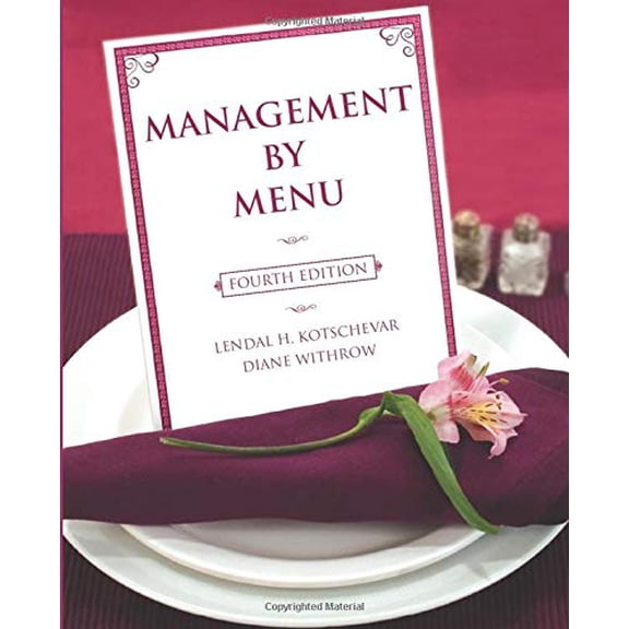 Pre-Owned Management by Menu 4e (Paperback) 0471475777 9780471475774