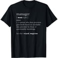 thumbnail image 1 of Manager Definition Funny Cute Business Promotion Gift T-ShirtMen and women, Black T-shirt, size: Extra large S-4XL, 1 of 4