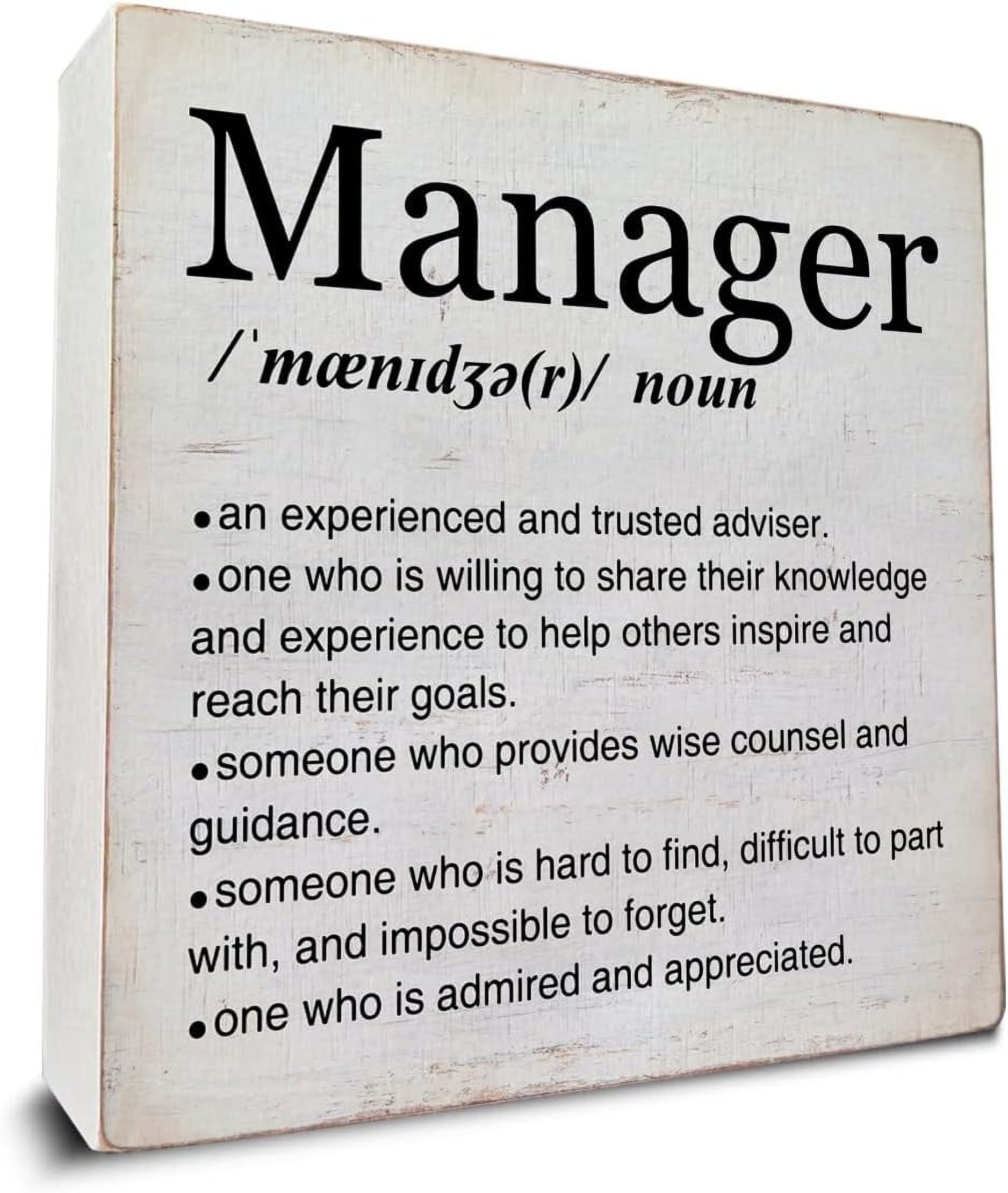 Manager Gifts Manager Definition Art Wooden Box Sign Decor Boss ...