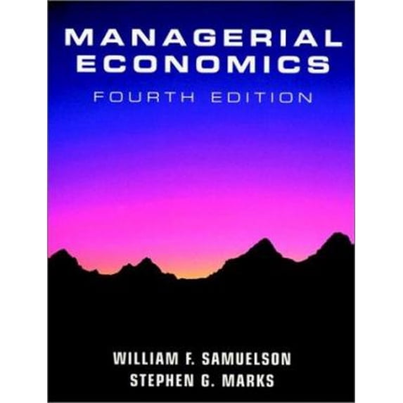 Pre-Owned Managerial Economics (Hardcover) 9780470000441