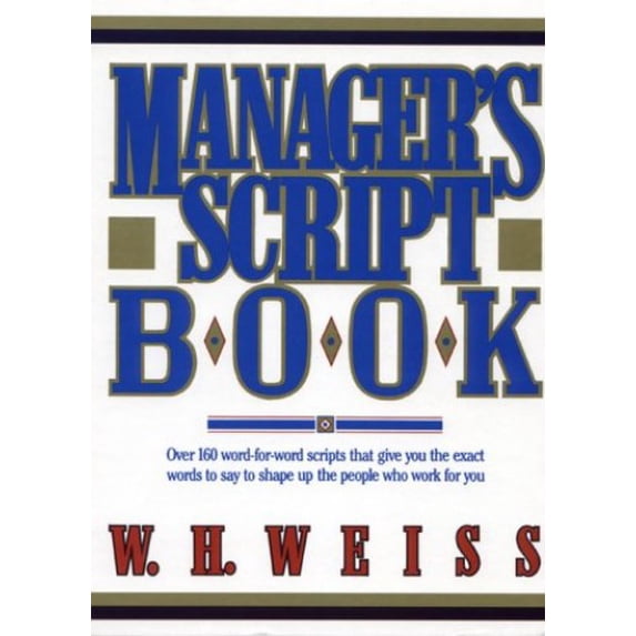 Pre-Owned Manager's Script Book (Hardcover) 0135518393 9780135518397