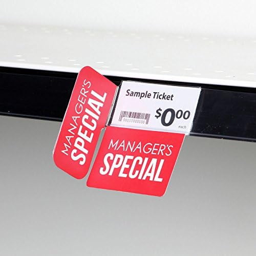 Managers Special Shelf Talker with Flag Red Plastic - 2 1/2" L x 3" H, 25 Per Pack$$Other