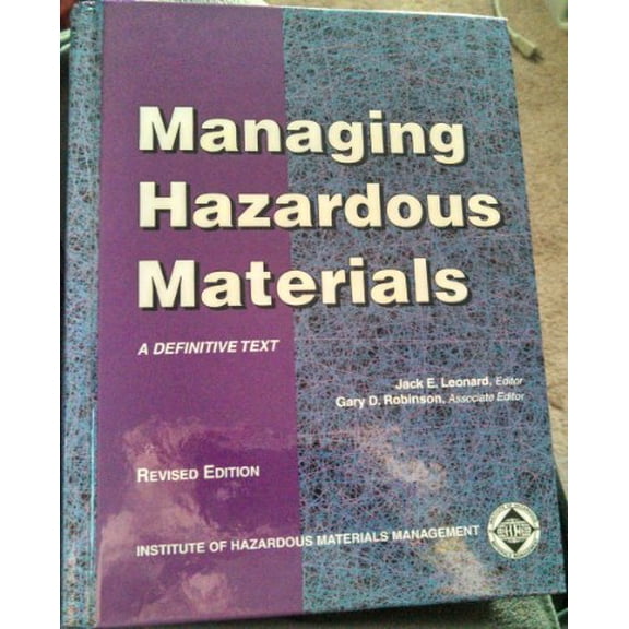 Pre-Owned Managing Hazardous Materials, 9780971922518, 0971922519, Paperback,