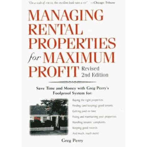 Pre-Owned Managing Rental Properties for Maximum Profit, Revised 2nd Edition (Paperback) 0761508414 9780761508410