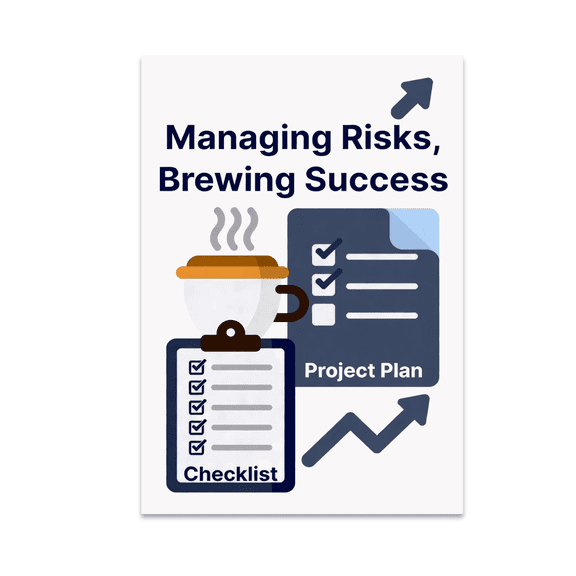 Managing Risks Brewing Success Poster Art - Project Management Enthusiast - 13x19 Poster Print