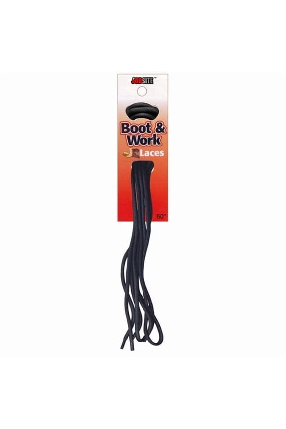 54009 60 in. Waxed Boot Lace, Black