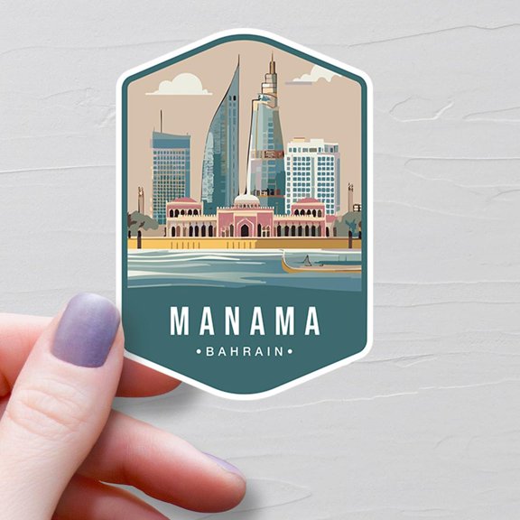 Manama Travel Bahrain Asia Middle East Country S793 Sticker
