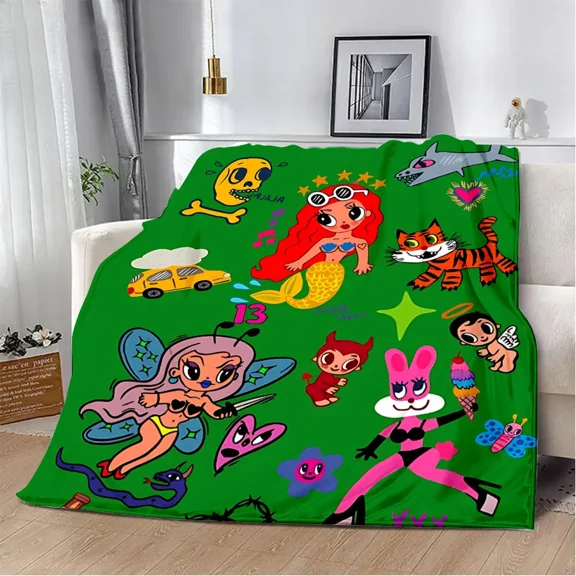 Manana Sera Bonito Throw Blanket Decoration Soft Blanket for All Season Home Bedroom Sofa, Blanket Presents for Family