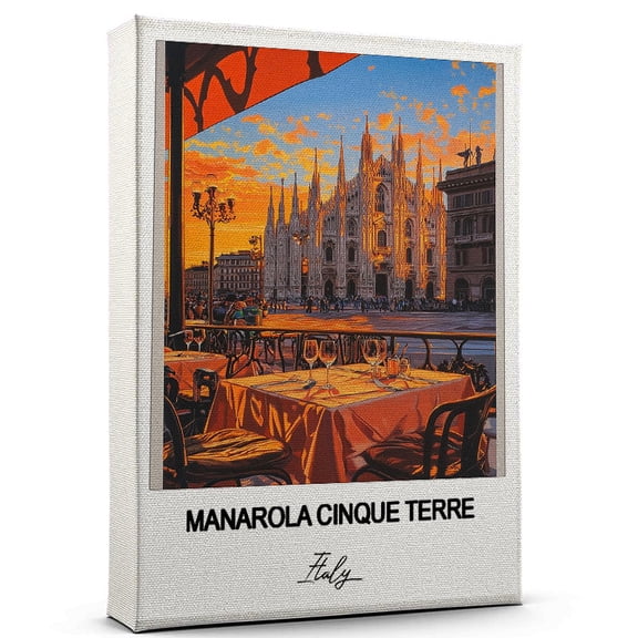 Manarola Cinque Terre Travel Wall Canvas Elegant and Cultural Art Print Italy Canvas Print Ideal Gift for Travel Lovers