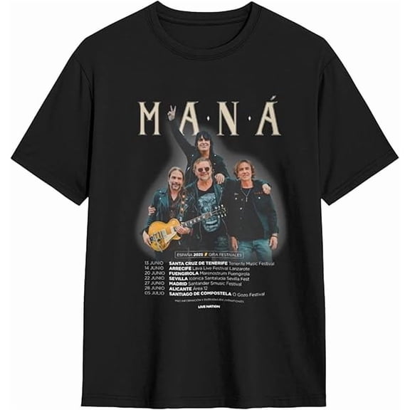 Manas Band Merch Tshirt 2025 Music Tour T Shirts for Women Men