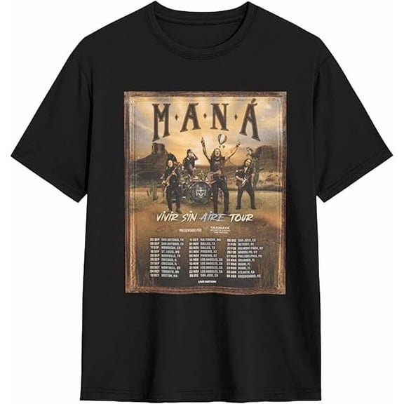 Manas Band Merch Tshirt 2025 Music Tour T Shirts for Women Men