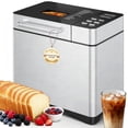 thumbnail image 1 of UrbanSync 19-in-1 & 2LB Stainless Steel Bread Maker Machine Fully Automatic LCD Display, Reservation Function with Recipes Recommended, 1 of 9