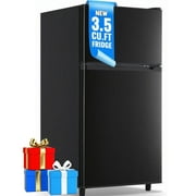 UrbanSync 3.5 Cu.Ft Mini Fridge with Freezer – Quiet, Energy-Efficient, and Space-Smart, Black