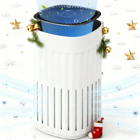 UrbanSync 3-in-1 HEPA Air Purifier - 99.97% Particle Removal, 3-Speed, 8H Timer for Home & Office