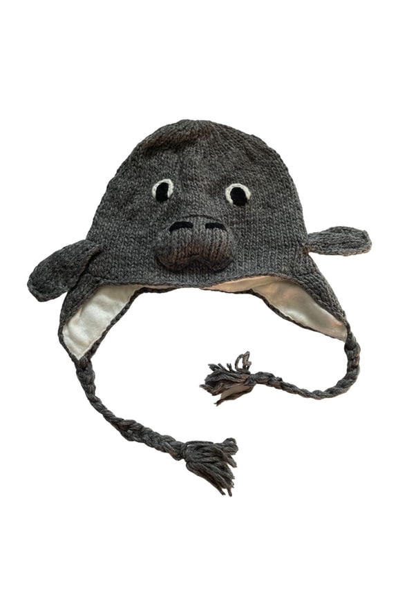 Manatee Fleece Beanie Hat for Kids and Adults