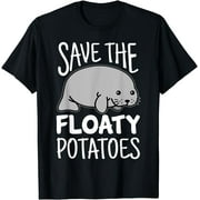 Manatee Kawaii Shirt Save The Floaty Potatoes Funny Tee