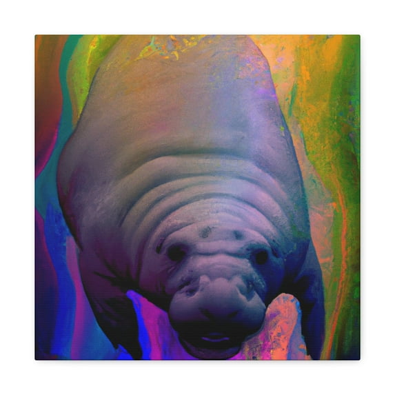 Manatee Pop Splendor - Canvas
