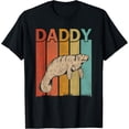 thumbnail image 1 of Manatee Retro Style Vintage Daddy Graphic Father's Day T-Shirt men and women can wear, black, white, gifts, 1 of 4