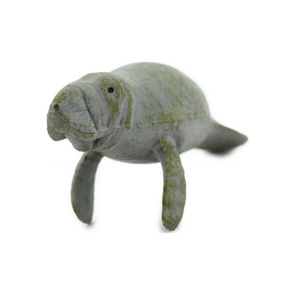 Manatee, Sea Cow, Dugongs, Museum Quality, Hand Painted, Very Realistic Rubber Mammal, Model, Educational, Gift, 3 1/2" CH0295 BB128