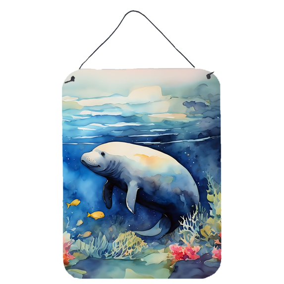 Manatee Wall or Door Hanging Prints 12 in x 16 in