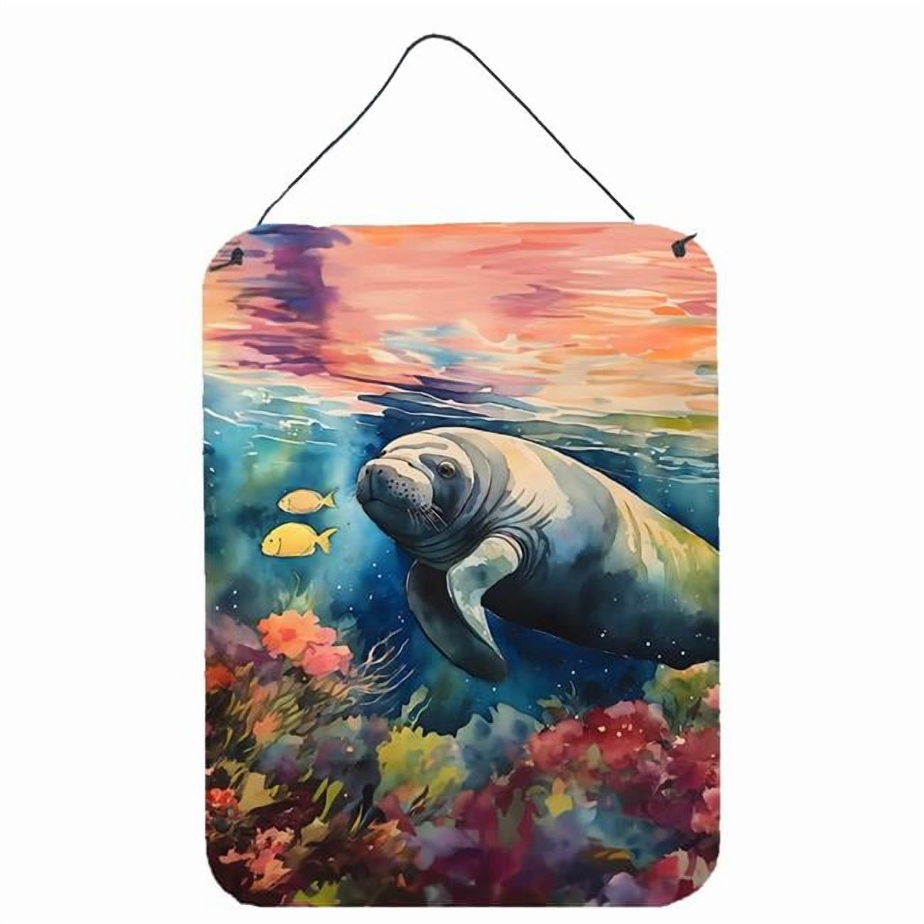 Manatee Wall or Door Hanging Prints 12 in x 16 in