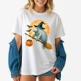 thumbnail image 1 of Manatee Witch Hat Pumpkin Halloween – T-Shirt / Hoodie / Sweatshirt – Halloween Theme – Fun for All Ages, 1 of 6
