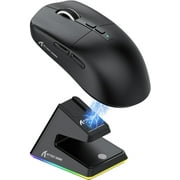 Manbasnake X6 RGB Charging Base Wireless Gaming Mouse, Black