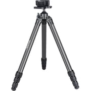 Manbily TS-364U3 Carbon Fibre Tripod with Clamp for Shooting, 36mm Tube, Integrated 360  Ball Head with Saddle Mount, Outdoor